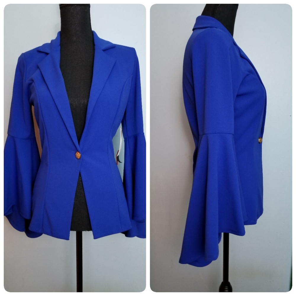 Dramatic Bell Sleeve Blazer